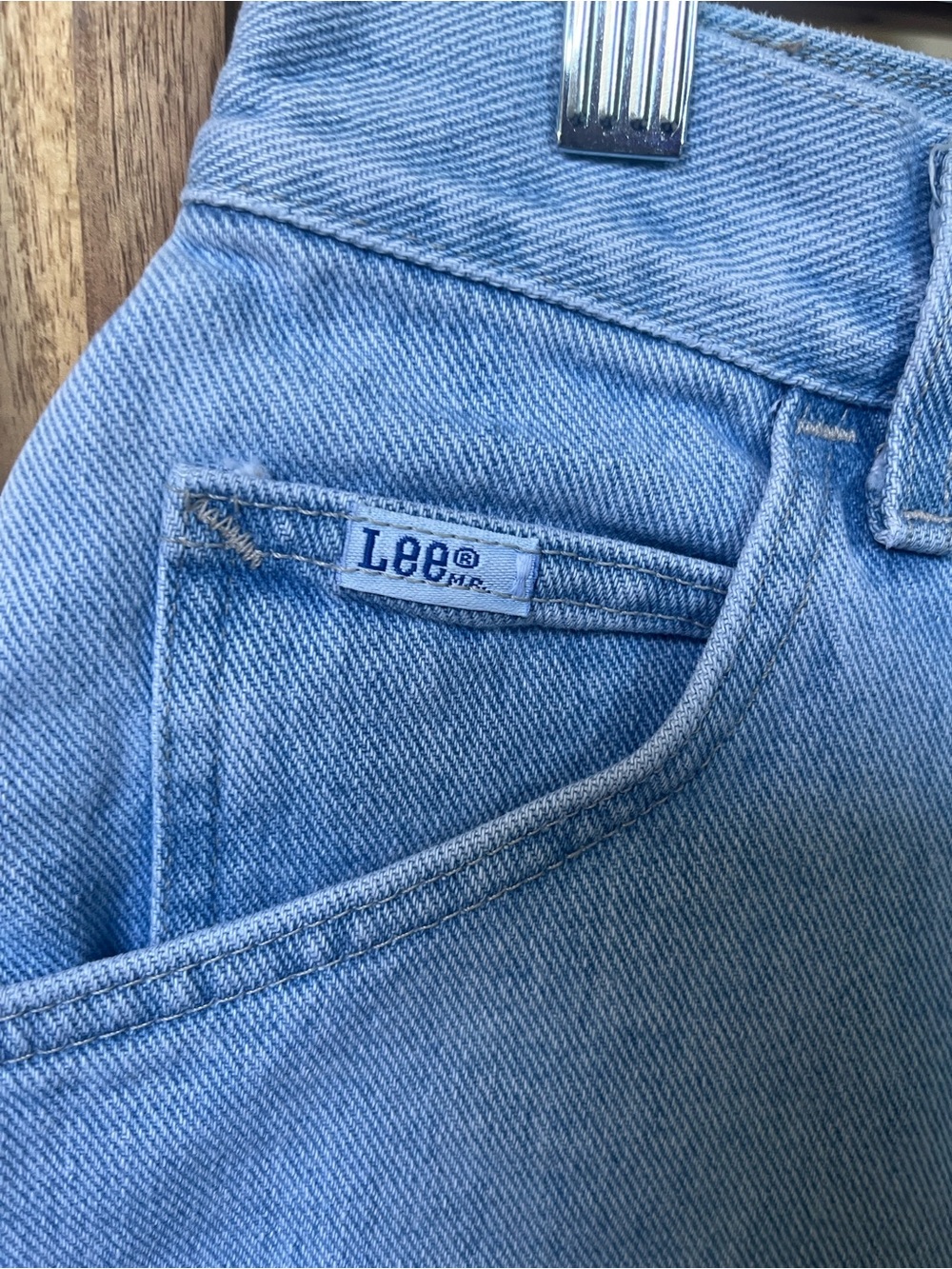 Lee Light Blue Denim Jean shorts - Picture 5 of 16
